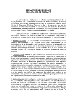 Declaración de Chiclayo en español y Portugues
