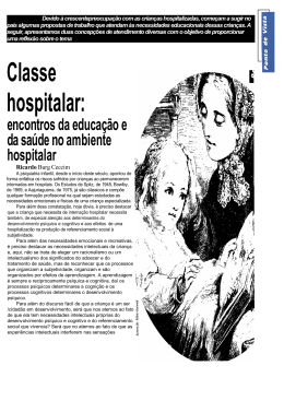 Classe hospitalar: