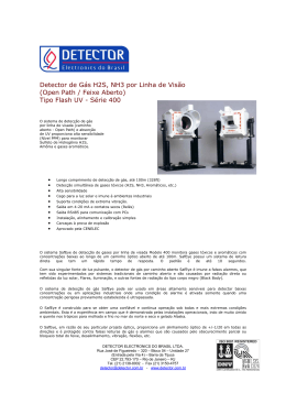 Detector de Gás Toxico por Linha de Visão S400.rev16102007