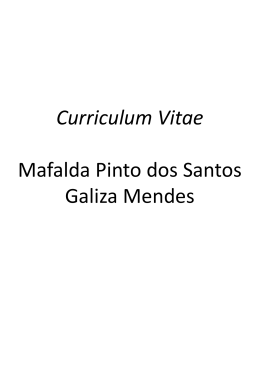 Mafalda Pinto dos Santos Galiza Mendes