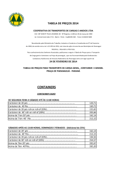 TABELA DE PREÇOS 2014 8,60%