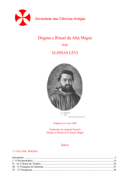 Dogma e Ritual de Alta Magia - Sociedade das Ciências Antigas