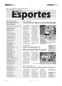 Vai começar o Municipal de Futsal Confrontovaleinvencibilidade