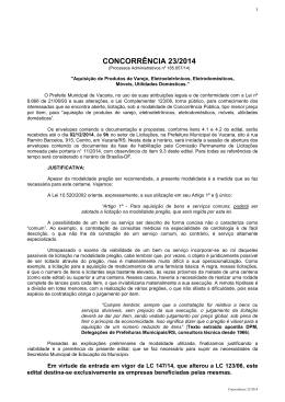 Edital - Prefeitura Municipal de Vacaria
