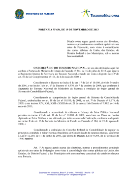 Portaria STN nº 634/2013 - Tesouro Nacional