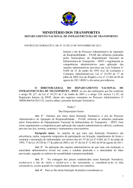 Instrução Normativa/DG nº 01 de 25 de novembro de 2013