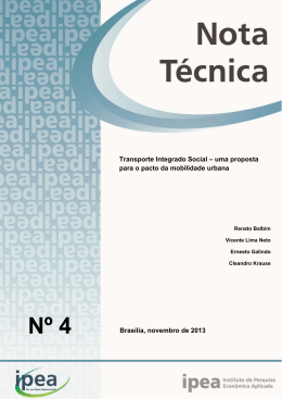 Nota técnica 4/2013 - Ipea