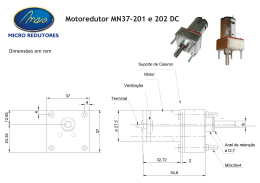 Motoredutor MN37-201 e 202 DC