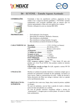 B6 – SUVENIL – Esmalte Aquoso Acetinado
