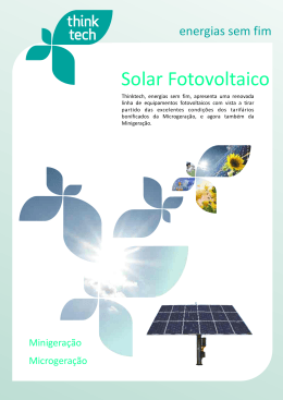 Monofolha Solar Fotovoltaico2011