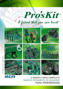 Catalogo Instrumentação e Ferramenta PROSKIT 2014