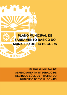 plano municipal de saneamento básico do município de tio hugo-rs