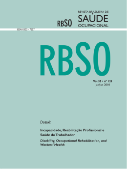 RBSO 121_Book 1.indb - Biblioteca Virtual em Saúde