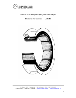 Manual de Montagem Operação e Manutenção