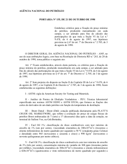AGÊNCIA NACIONAL DO PETRÓLEO PORTARIA Nº 155, DE
