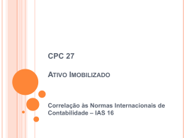 CPC 27 Ativo Imobilizado - CRC-PB