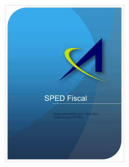 Manual SPED Fiscal - avancoinfo.com.br