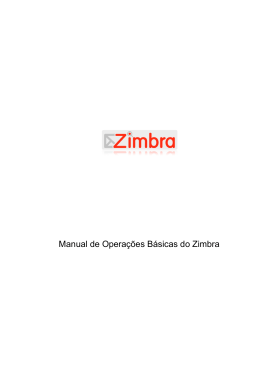 Manual do Zimbra. - (GTIN)
