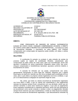 Teor do Acórdão - Governo do Estado do Tocantins