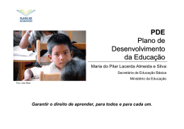 PDE Plano de Desenvolvimento da Educação