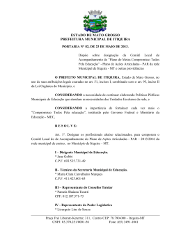 estado de mato grosso prefeitura municipal de itiquira