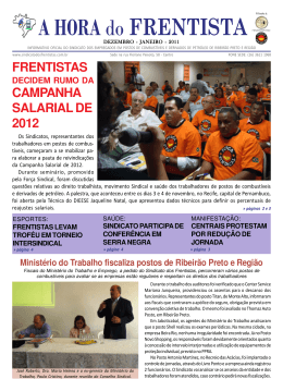 A HORA do FRENTISTA - Sindicato dos Frentistas de Ribeirão Preto