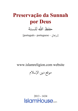 Preservação da Sunnah por Deus PDF