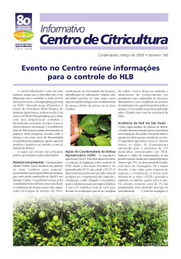 Março - Centro de Citricultura Sylvio Moreira