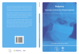Manual - Pediatria: prevenção e controle da infecção