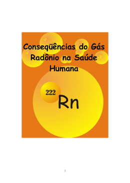 Consequências do Gás Radônio na Saúde Humana