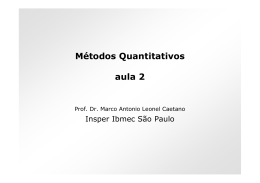 Métodos Quantitativos aula 2