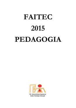 FAITEC 2015 PEDAGOGIA
