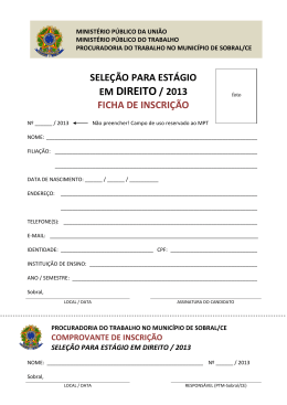 Formulário de Inscrição (em PDF, para preencher a mão)