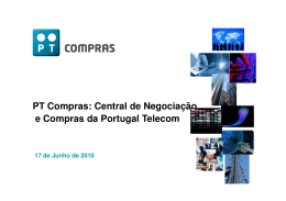 PT Compras: Central de Negociação e Compras da Portugal Telecom
