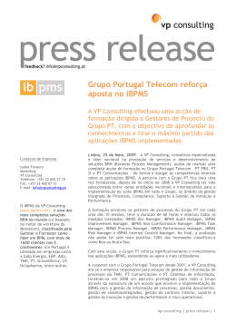 Grupo Portugal Telecom reforça aposta no iBPMS