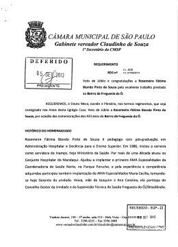 CÂMARA MUNICIPAL DE SÃO PAULO Gabinete vereador