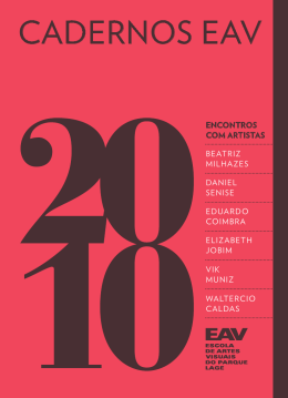 Cadernos EAV – Encontros com Artistas (2010)