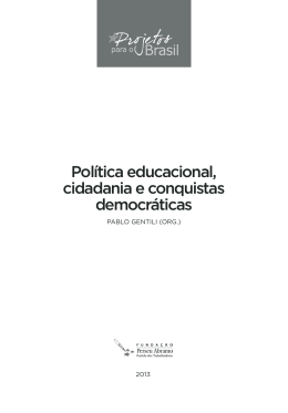 Política educacional, cidadania e conquistas democráticas