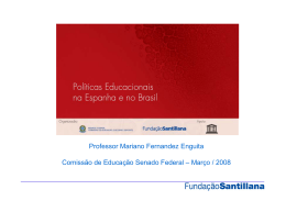 Políticas Educacionais na Espanha e no Brasil