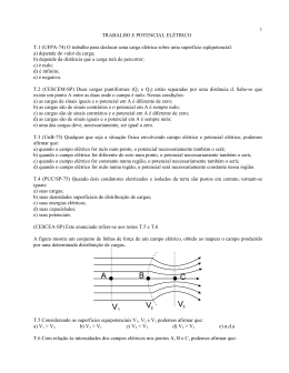 TRABALHO E POTENCIAL ELÉTRICO T.1 (UFPA