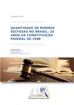 Normas Editadas no Brasil: 25 anos da Constituição Federal