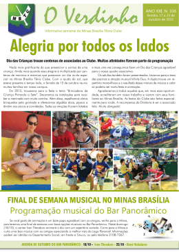 Alegria por todos os lados - Minas Brasília Tênis Clube