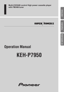 Operation Manual KEH-P7950