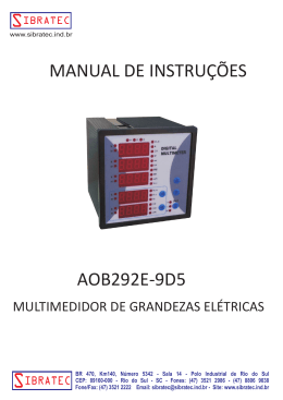 AOB292E-9D5 - Multimedidor de grandezas