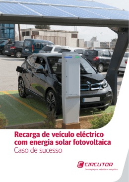 Recarga de veículo eléctrico com energia solar
