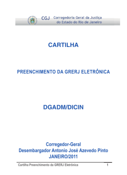 CARTILHA DGADM/DICIN - Corregedoria Geral da Justiça do