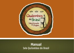Manual do Selo Quilombos do Brasil