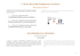 1st RESEARCH METHODOLOGY SCHOOL FIELDWORK