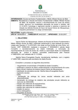 Parecer 0442/2007 - Conselho de Educação do Ceará