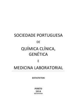 sociedade portuguesa de química clínica, genética medicina